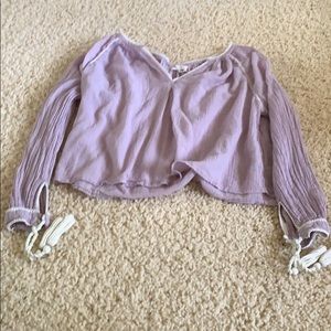 Light lavender boho top from Urban Outfitters